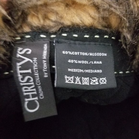 Chisty's Crown Collection Plaid Trooper Aviator Hat Blue Wool Grizzled Punk Rock - Picture 8 of 9